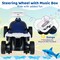 Ride On Sliding Car for Kids with Music and Hidden Seat Storage